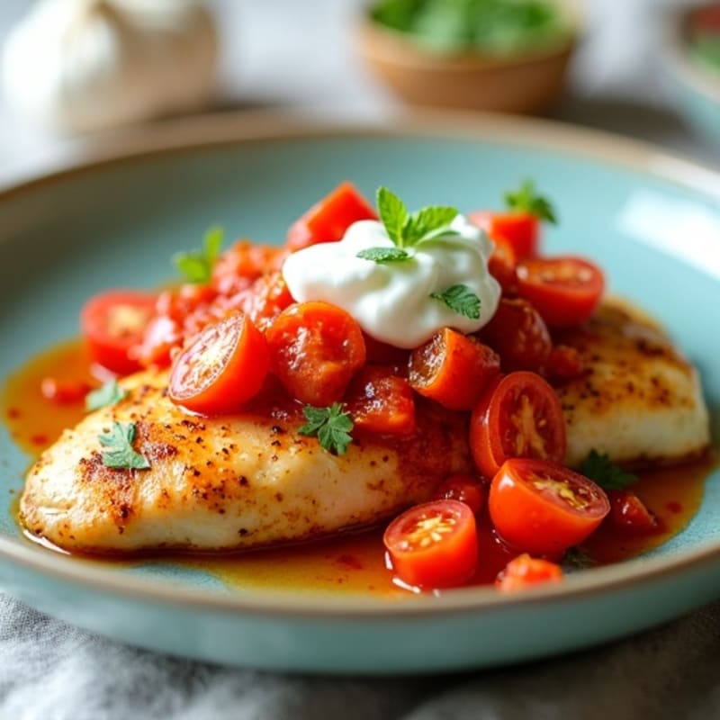 Healthy Chicken with Creamy Spiced Tomato Sauce