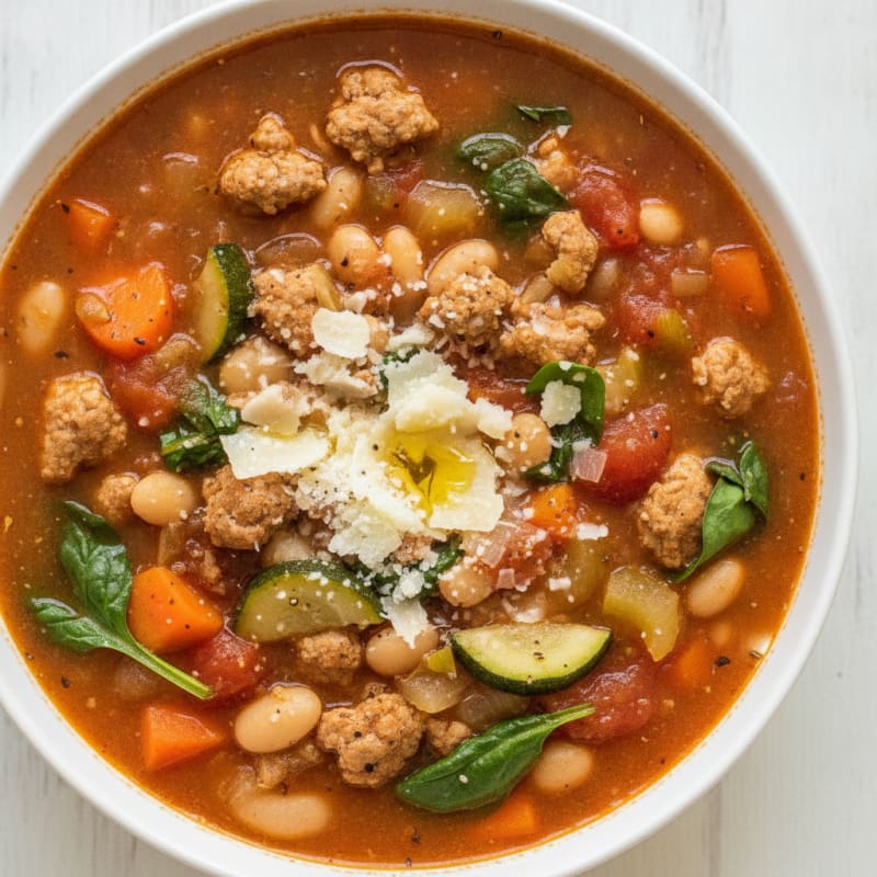 Hearty Homemade Minestrone Soup