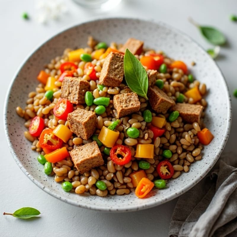 Lentil and Tempeh Vegetable Stir-Fry