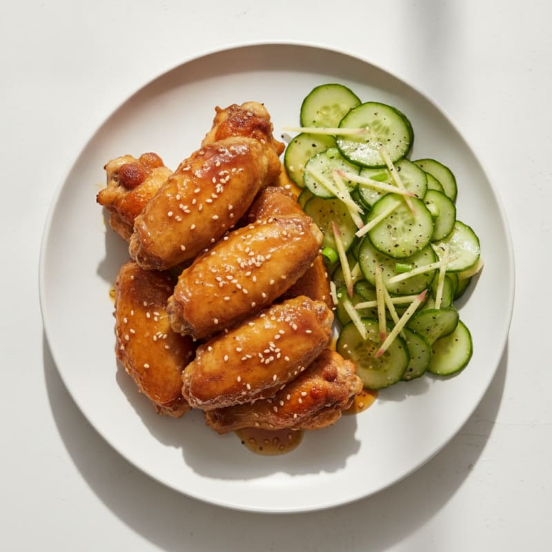 Honey-Garlic Glazed Chicken Wings