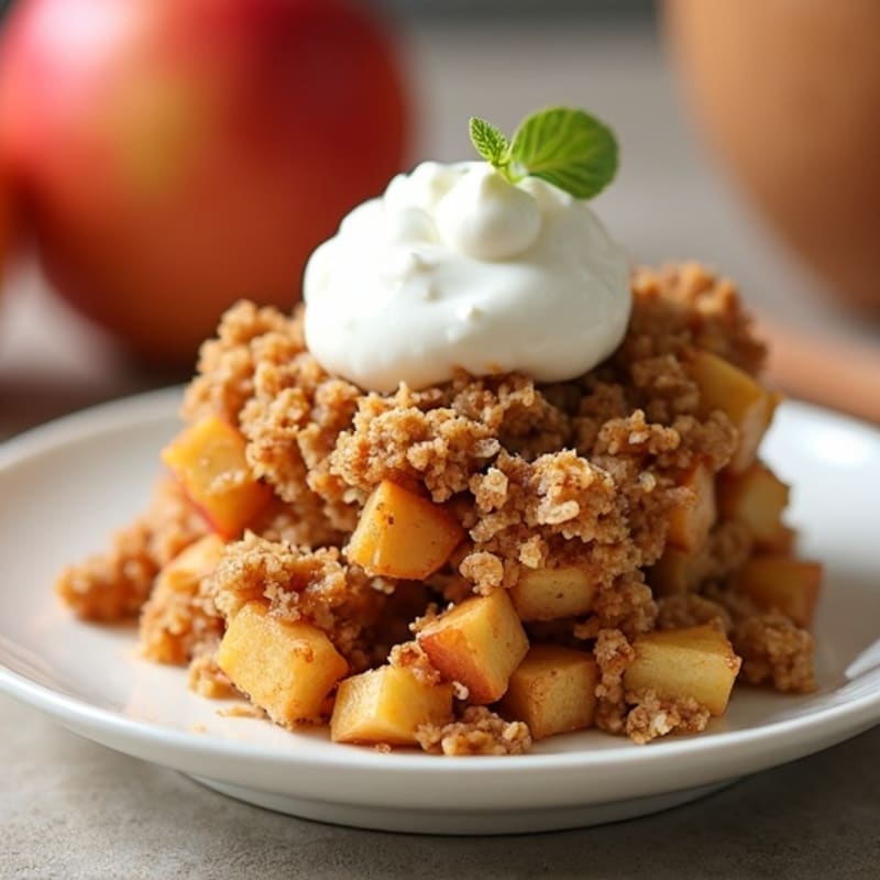 Cinnamon-Spiced Apple Oat Crumble
