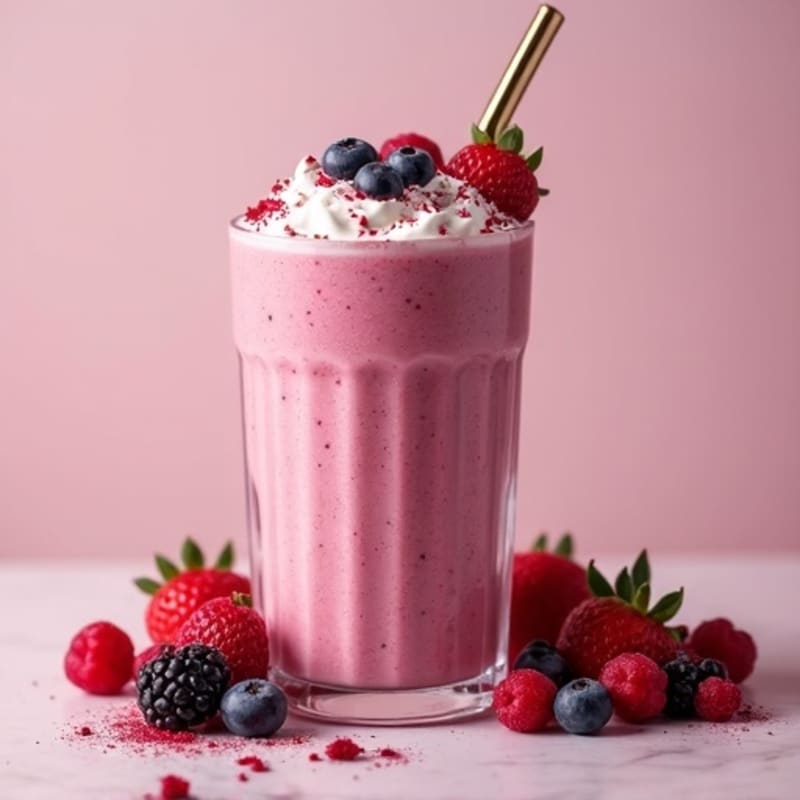 Protein-Packed Creamy Berry Smoothie