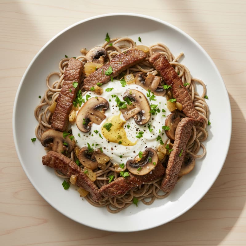 Classic Beef Stroganoff with Mushrooms
