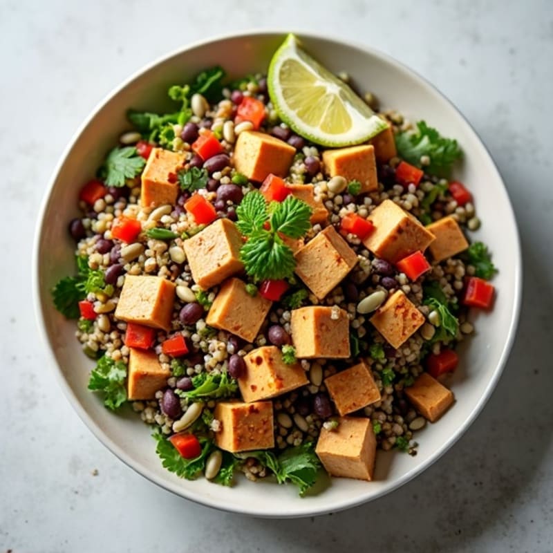 Hearty Quinoa and Black Bean Salad with Zesty Lime