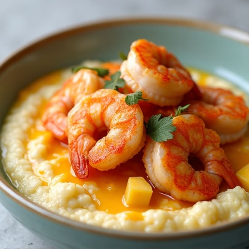 Pan-Seared Cajun Shrimp with Creamy Grits