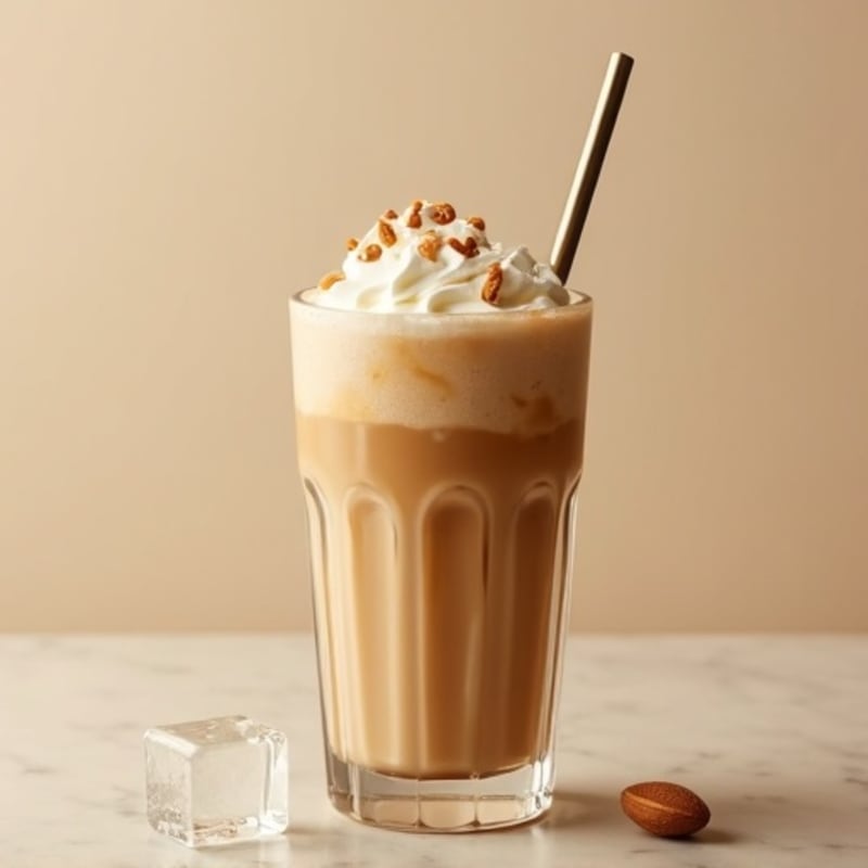 Creamy Vanilla Protein Iced Coffee