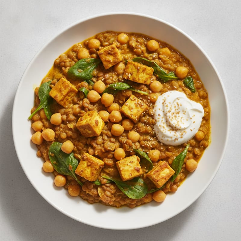 Lentil and Chickpea Vegetable Curry