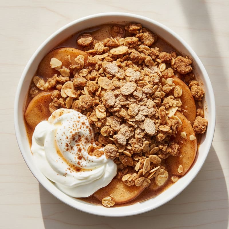 Cinnamon-Kissed Apple Crumble