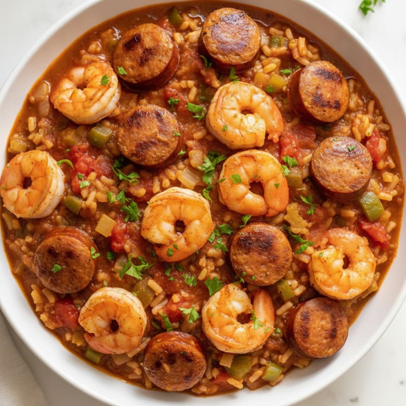 Creole Shrimp and Sausage Jambalaya