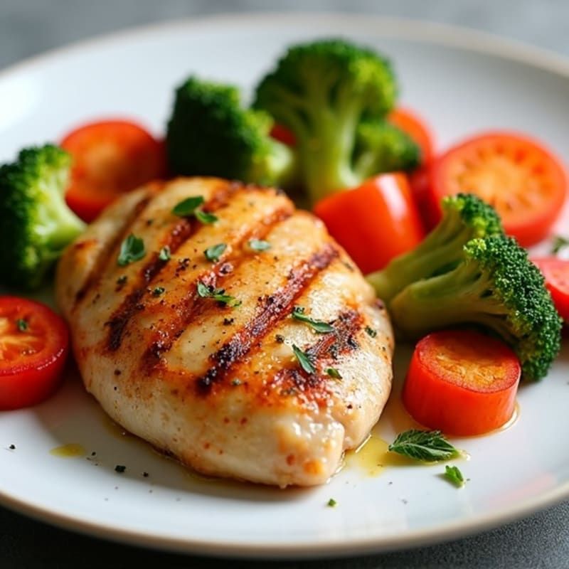 Roasted Chicken with Crispy Roasted Vegetables