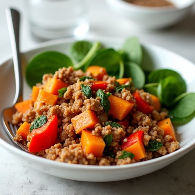 Ground Turkey and Sweet Potato Hash