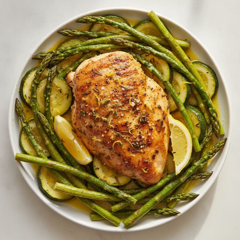 Keto Lemon Herb Roasted Chicken