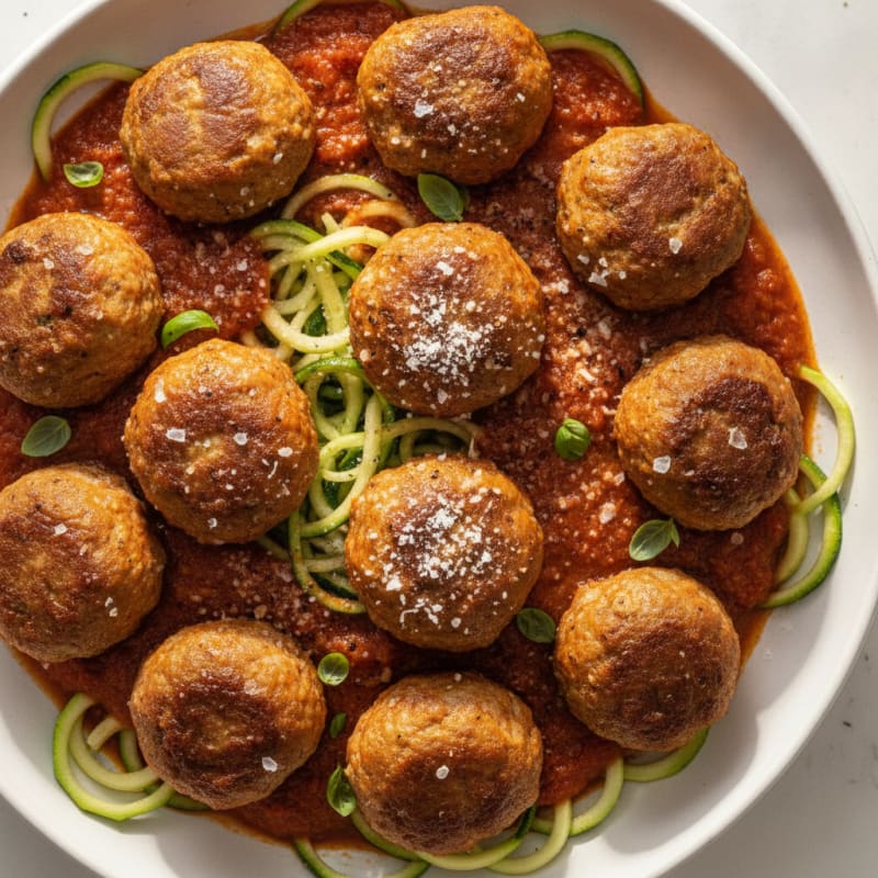 Baked Meatballs with Marinara Sauce