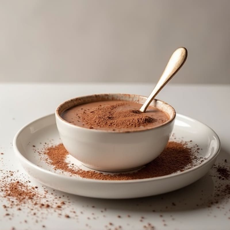 Silky Cottage Cheese Protein Pudding with Cocoa and Chia Seeds