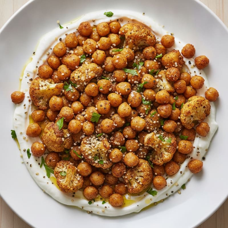 Hearty Roasted Vegetable and Chickpea Bowl