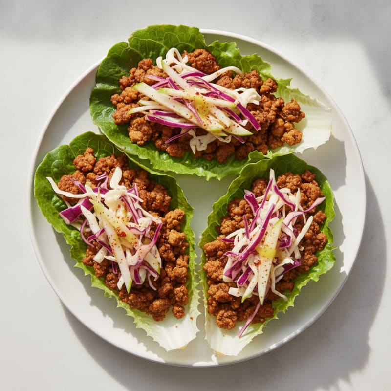 Impossible Protein Tacos with Crunchy Slaw