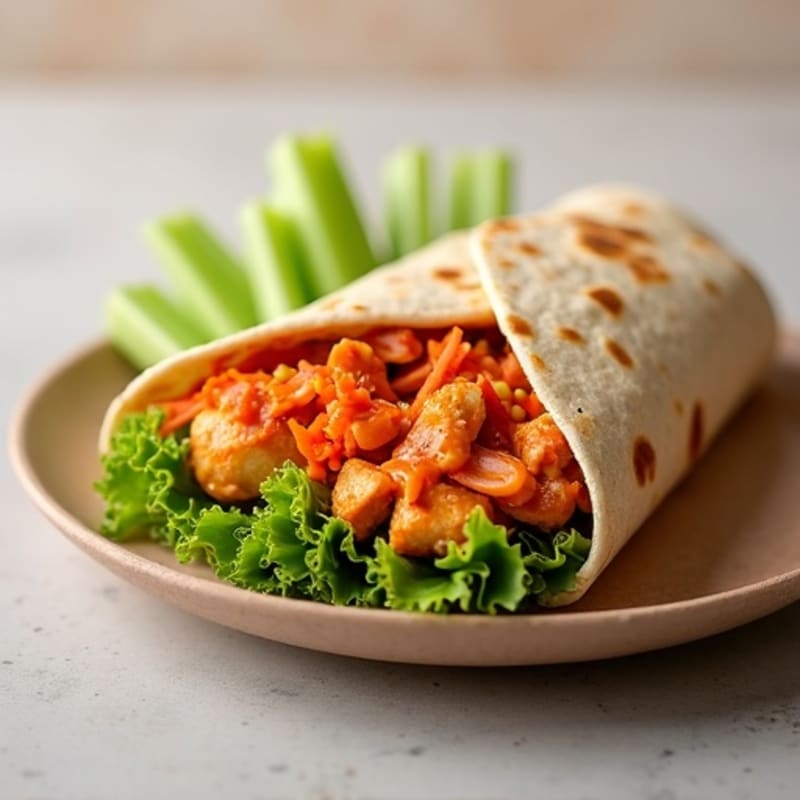 Spicy Buffalo Chicken Crunchy Wrap