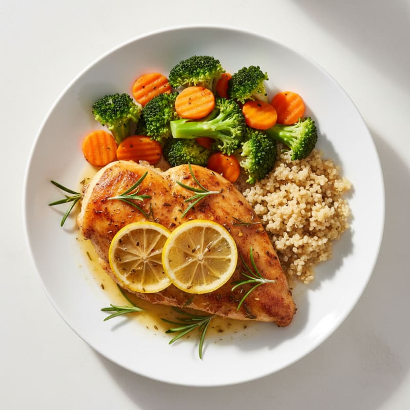 Crispy Lemon-Herb Roasted Chicken
