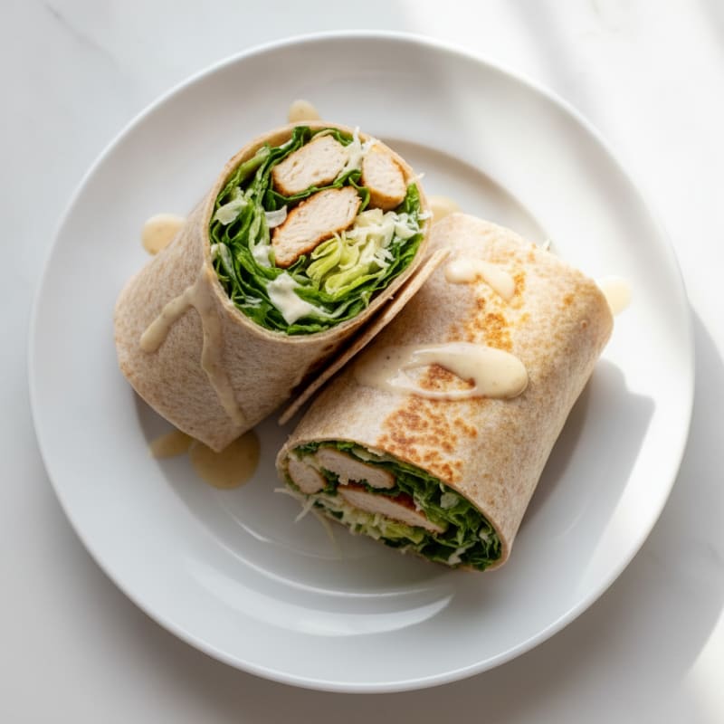 Chicken Caesar Salad Wraps