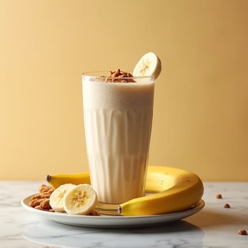 Creamy Banana Almond Butter Protein Smoothie