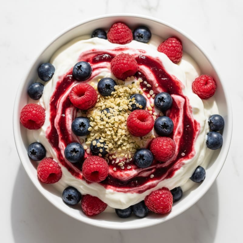Creamy Greek Yogurt Protein Parfait with Mixed Berries