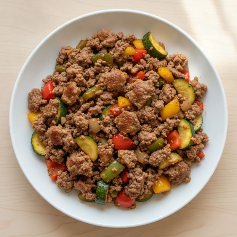 Ground Beef and Veggie Skillet