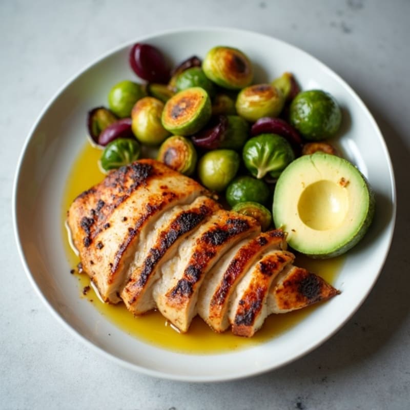 Seared Turkey Breast with Roasted Brussels Sprouts