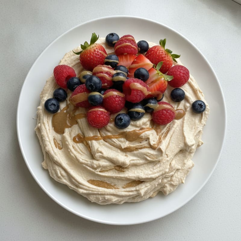 Silky Greek Yogurt Protein Mousse with Berries