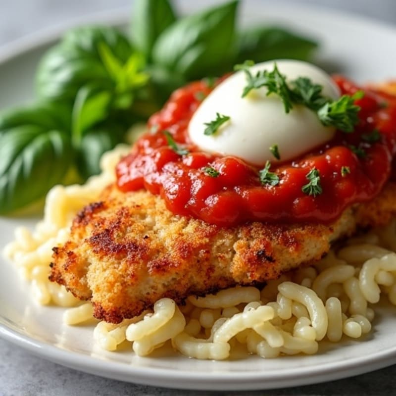 Crispy Baked Chicken Parmesan with Fresh Herbs