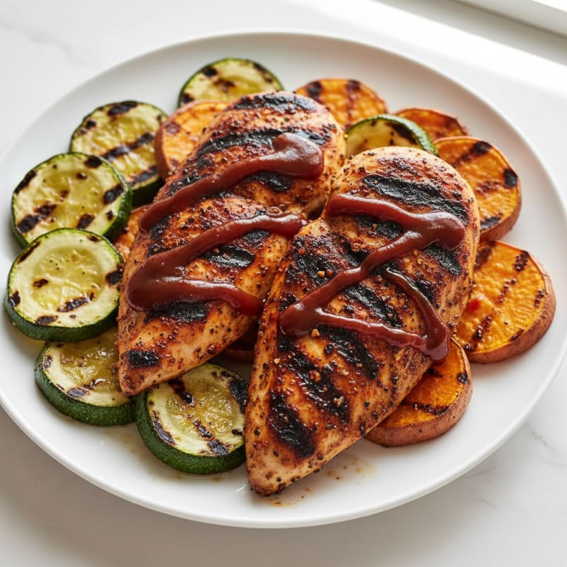Smoky Grilled BBQ Chicken Breasts