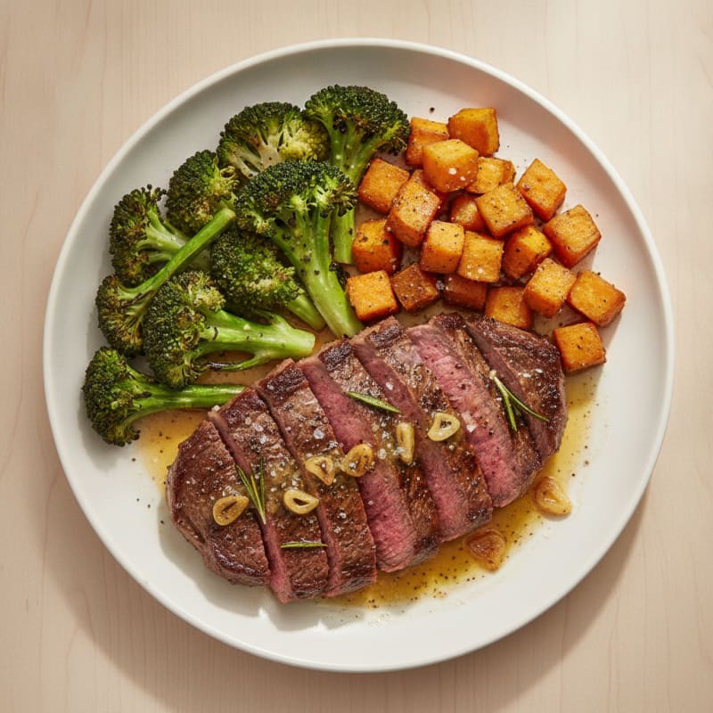 Pan-Seared Steak with Garlic Butter