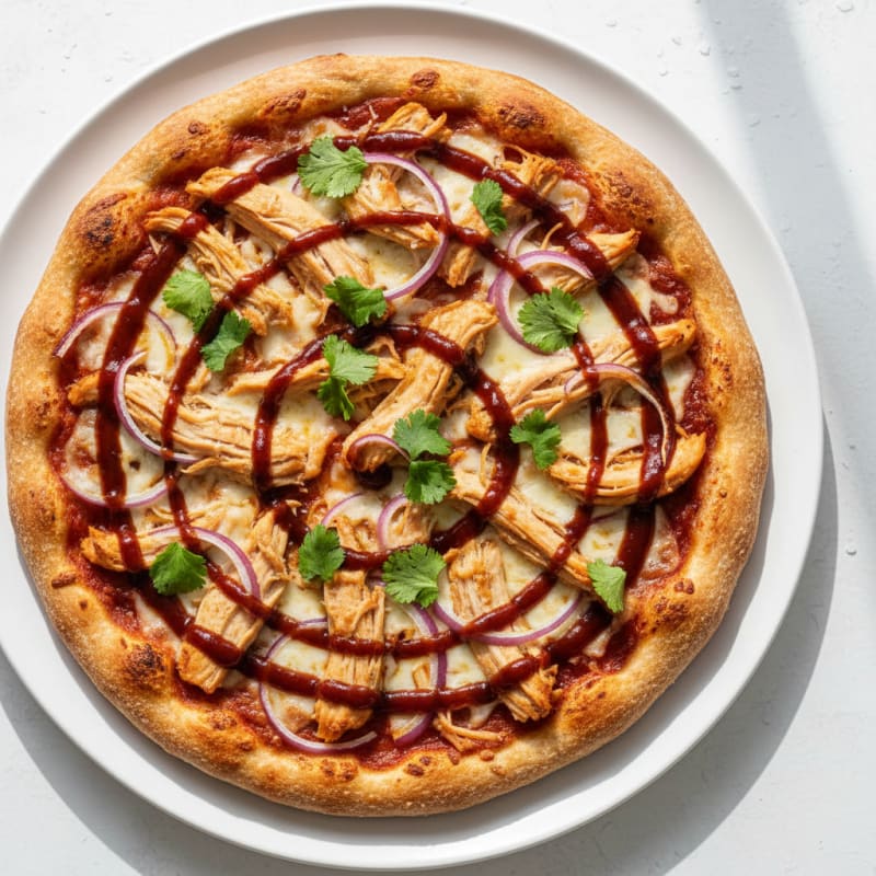High-Protein BBQ Chicken Pizza