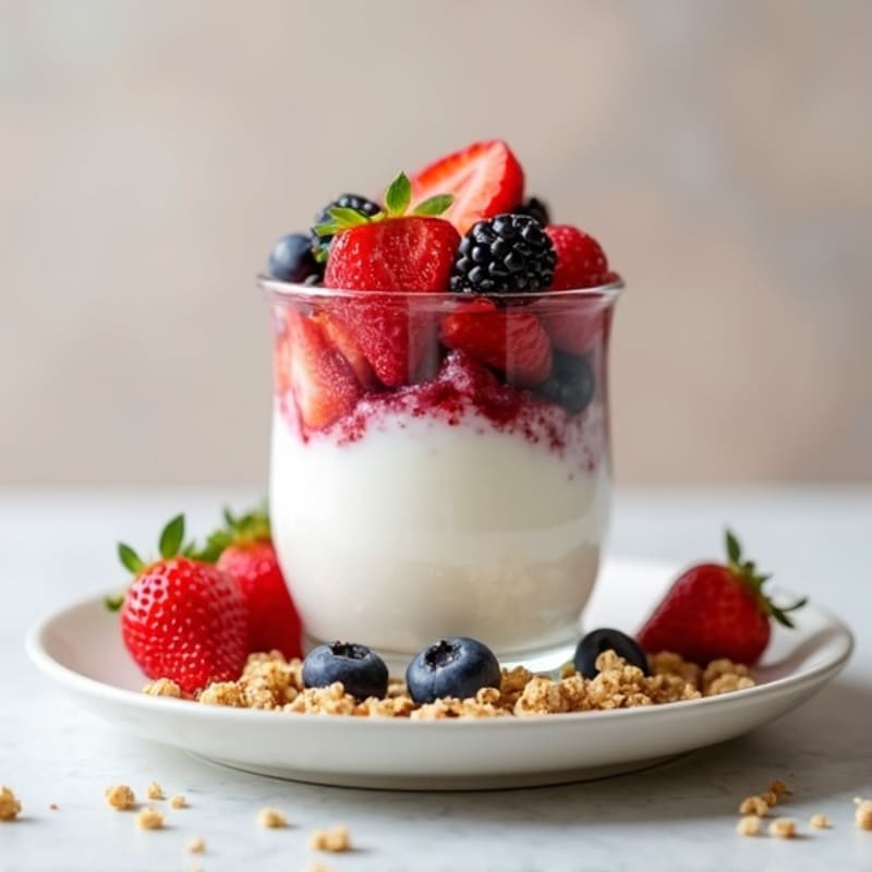 Creamy Greek Yogurt Protein Parfait with Berries
