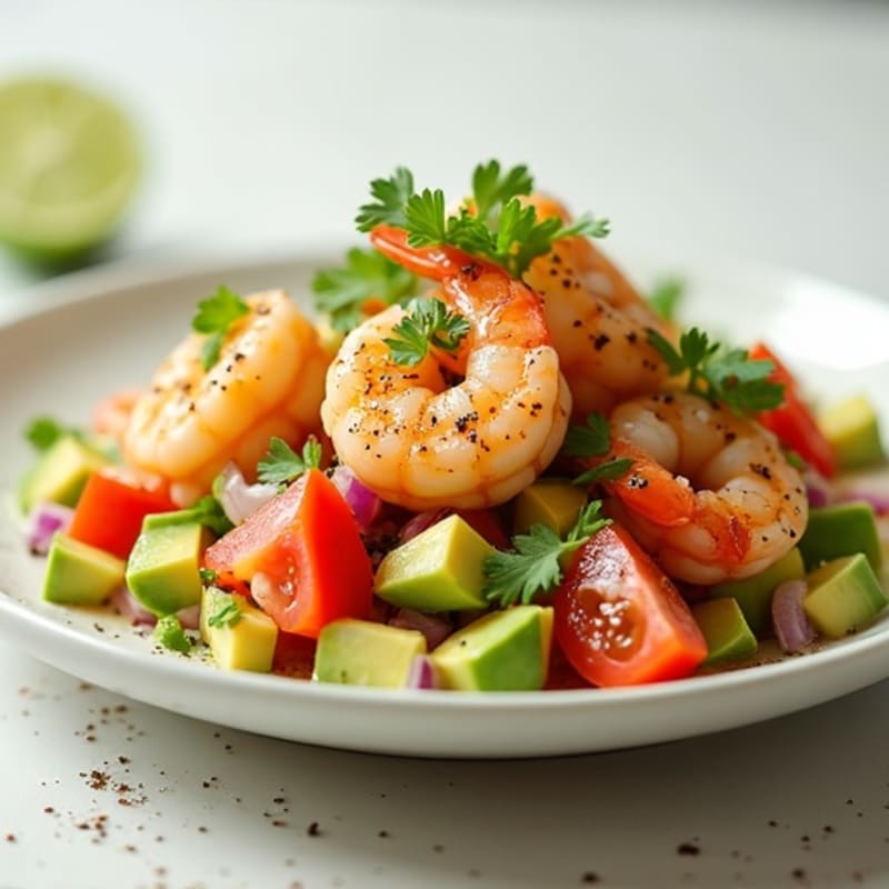 Citrus-Marinated Shrimp and Creamy Avocado Ceviche