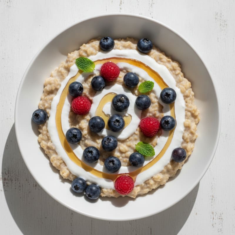 Creamy Oatmeal with Fresh Berries
