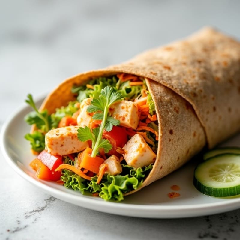Spicy Tuna Crunchy Veggie Wrap