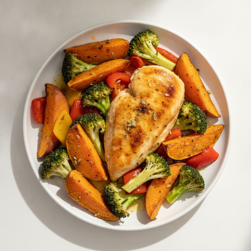 Lemon Herb Chicken with Roasted Vegetables