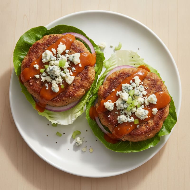 Buffalo Blue Cheese Burgers