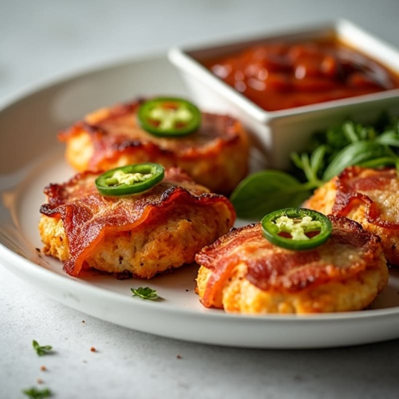 Crispy Bacon-Wrapped Jalapeño Chicken Patties