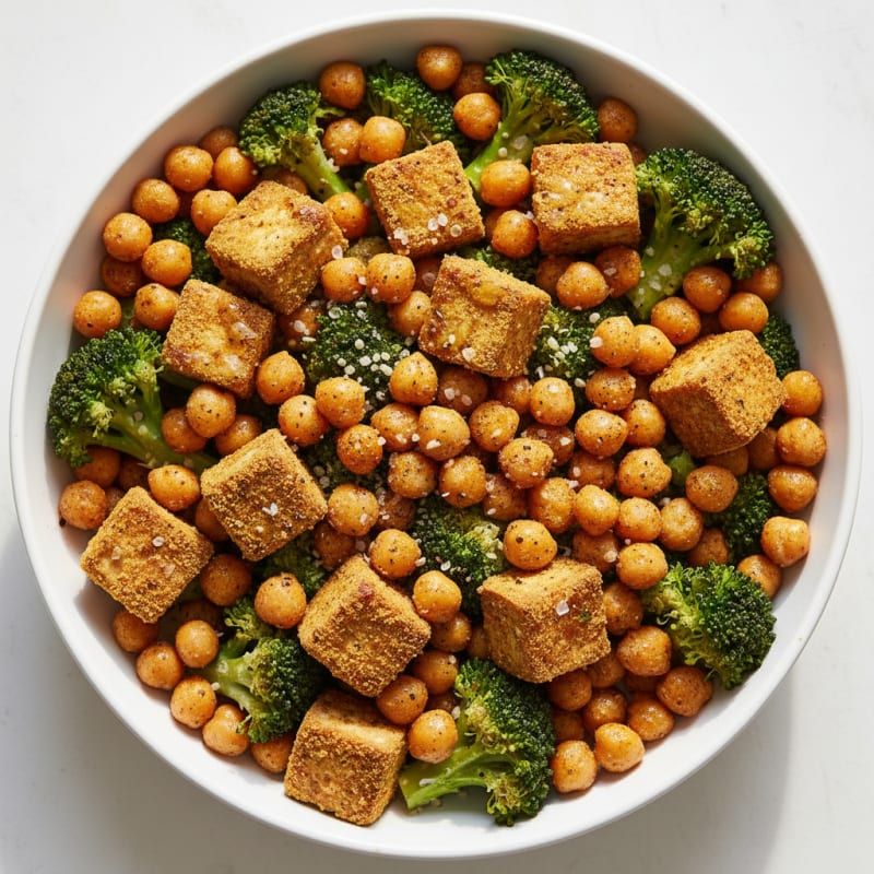 Roasted Vegetable and Chickpea Bowl