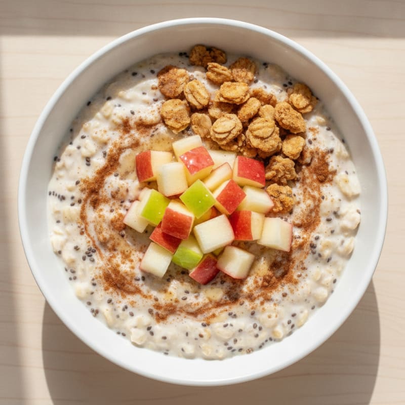 Cinnamon Apple Chia Overnight Oats