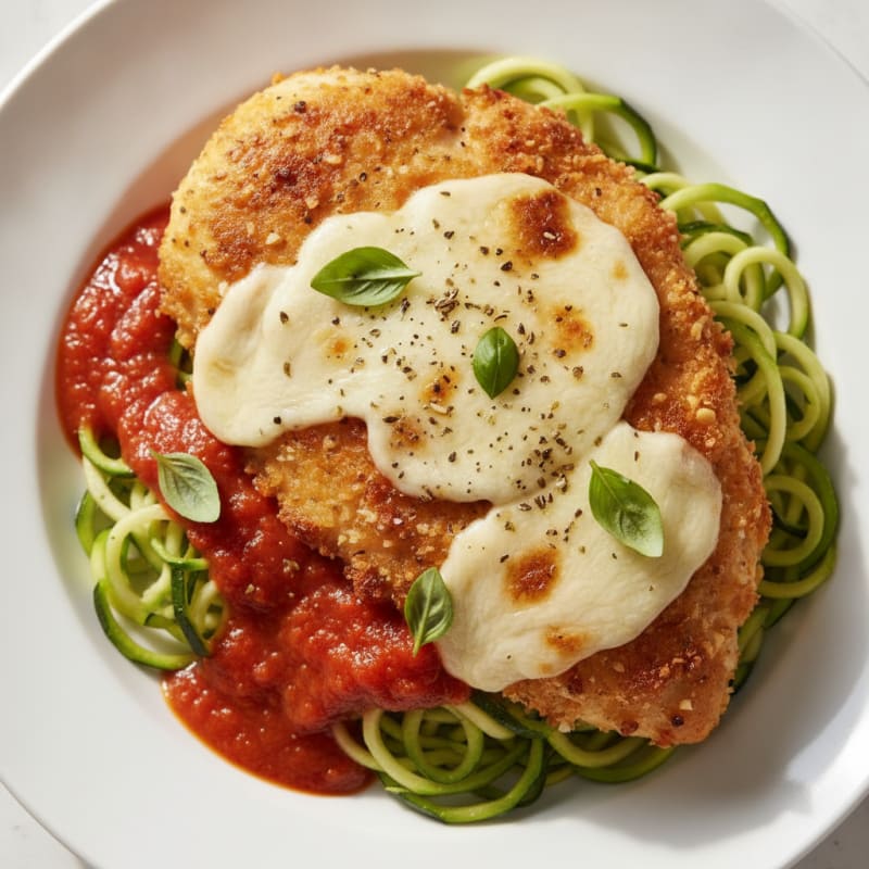 Crispy Chicken Parmesan with Marinara