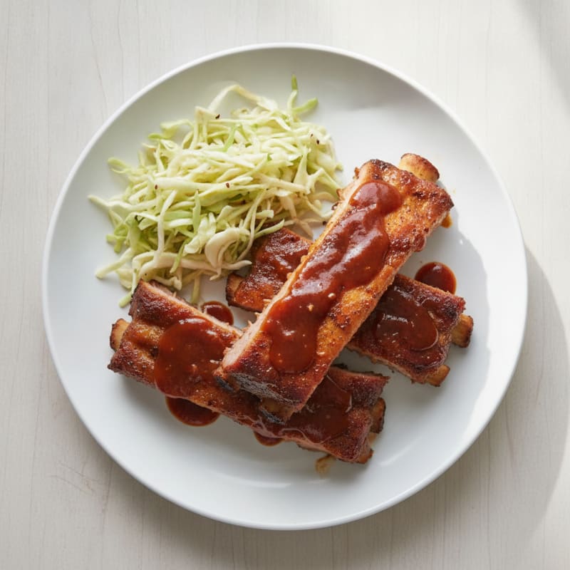 Slow-Smoked BBQ Pork Ribs