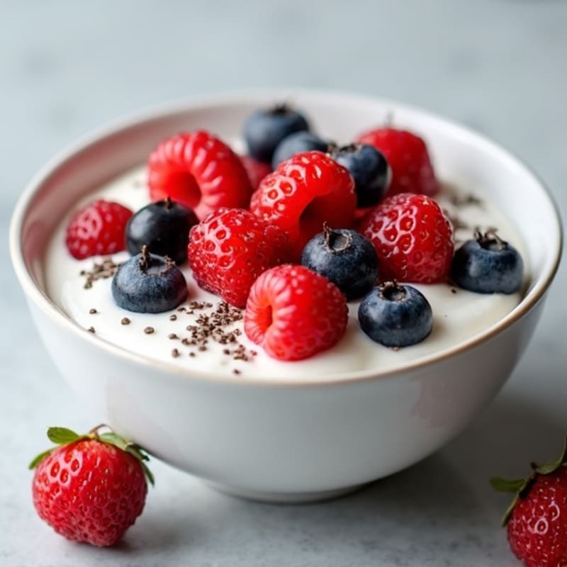 Creamy Greek Yogurt Protein Bowl with Mixed Berries