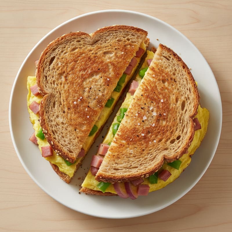 Toasted Western Omelet Sandwich