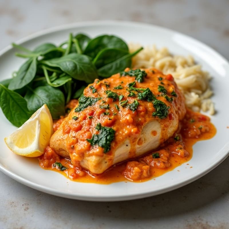 Creamy Chicken Tikka Masala with Fresh Spinach