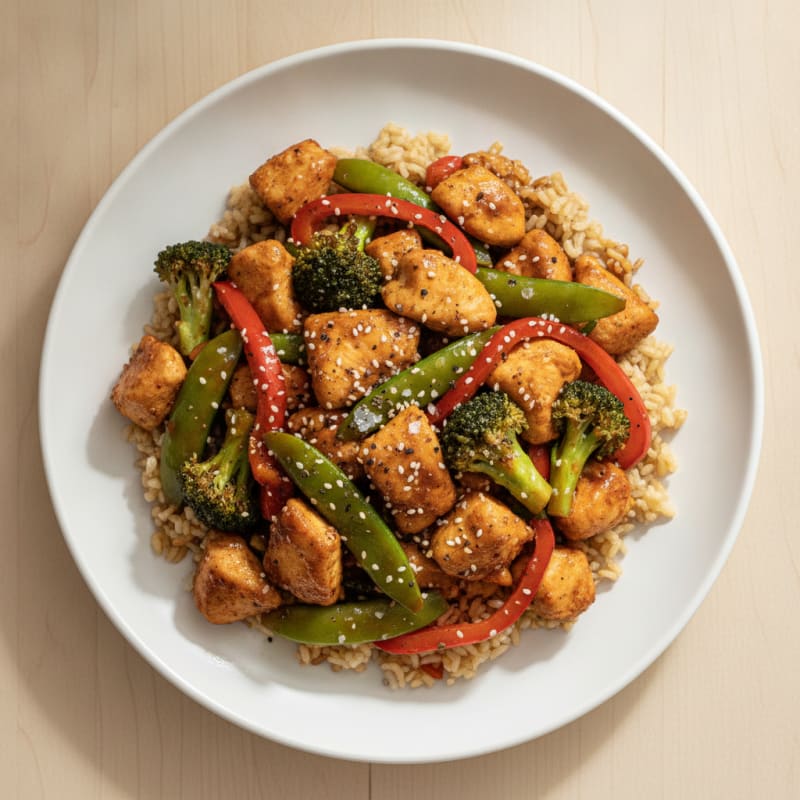 Teriyaki Chicken Stir-Fry with Vegetables