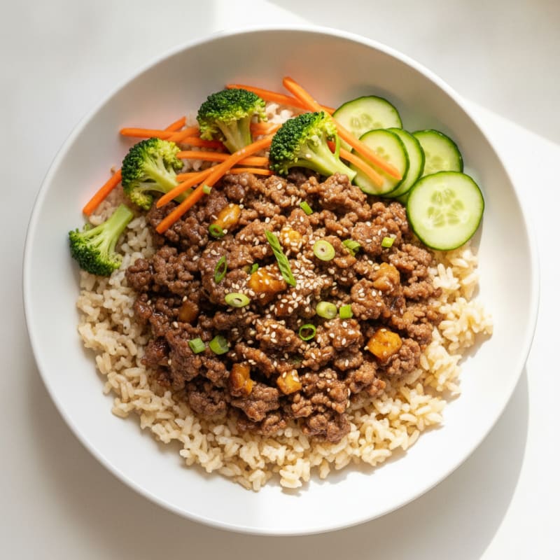 Korean Marinated Beef Bulgogi Bowl