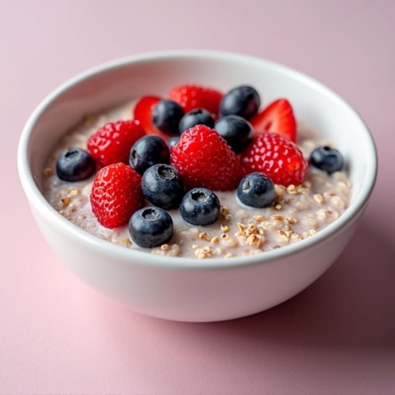 Creamy Berry Chia Overnight Oats
