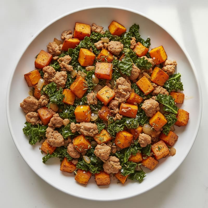 Sweet Potato and Kale Hash